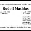 Mathias Rudolf 1906-1995 Todesanzeige